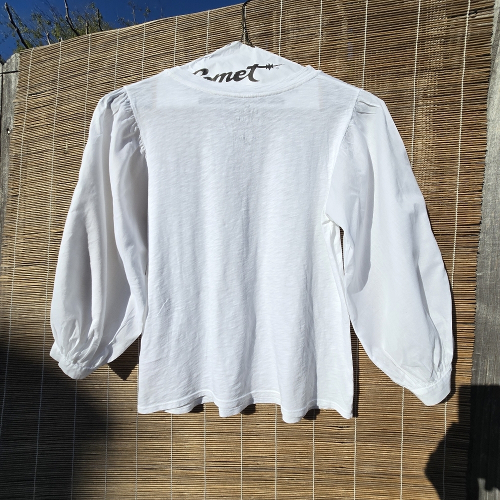 Velvet graham & spencer simpson cotton Vintage slub tee Shirt Top Small - Picture 8 of 10